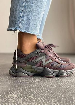 Женские замшевые кроссы new balance 9060 качественные кроссовки нью беланс для женщин 41