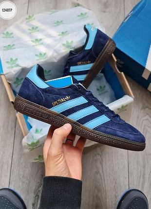 Кроссовки adidas spezial для мужчин удобные замша синие адики 41