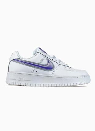 Женские кроссовки nike air force 1 low white violet 36-37-38-39-40