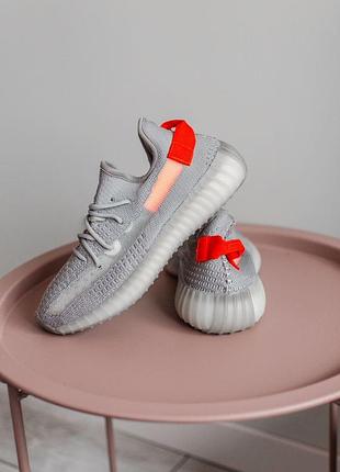 Жіночі кросівки adidas yeezy boost 350 сірі зручні легкі ізіки для жінок адідас
