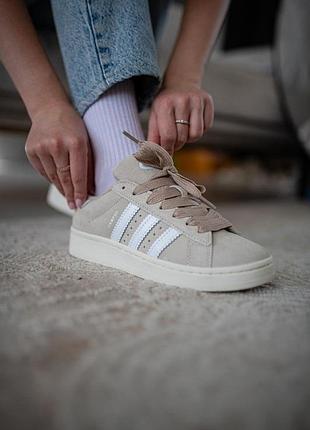 Адіас жіночі кросівки сірі замшеві адіки для жінок adidas campus 00s 39