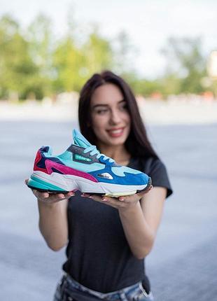 Кроси adidas falcon 2 для жінок зручні адики трендові жіночі кросівки адідас