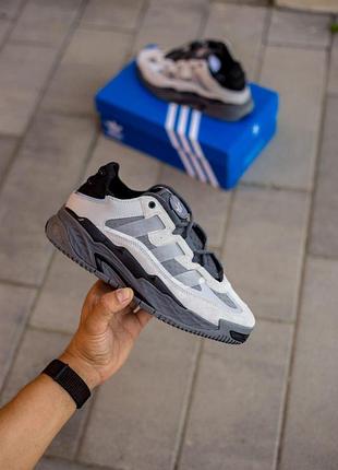 Мужские кроссовки adidas niteball серые для мужчин адики текстиль\замша удобные стильные повседневные