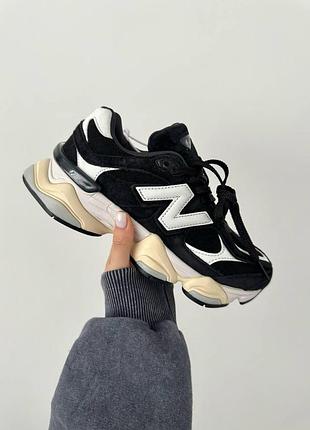 Кроссовки женские new balance 9060 black, черные трендовые кроссы нью баланс 39