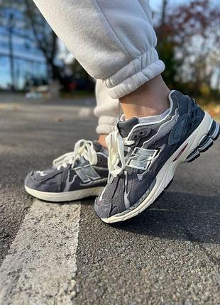 Мужские кроссовки new balance 1906d кроссы нью беланс для мужчин удобные легкие ньюбики кожа/сетка серые 45