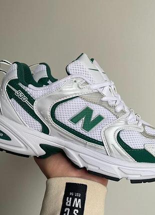 Женские кроссовки new balance 530 белые с сеткой для женщин стильные повседневные 530 42