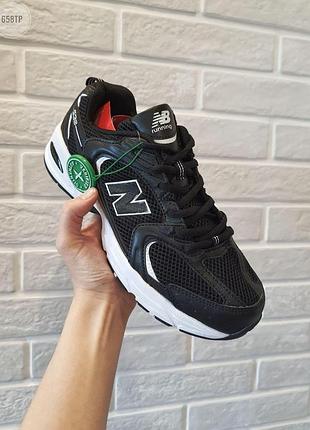 Кроссовки new balance 530 черные с сеткой для женщин стильные 530 37