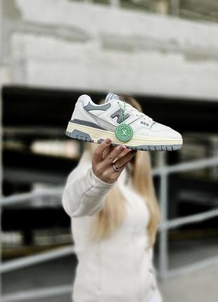 Жіночі кросівки new balance 550 білі для жінок стильні ньюбики повсякденні
