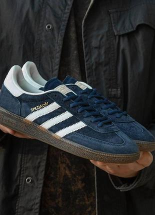 Кроссовки adidas spezial для мужчин кеды адики удобные синие замша