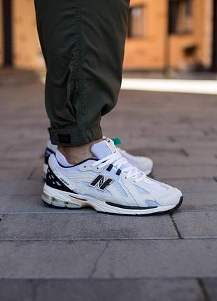 Кроси new balance m1906 для чоловіків з шкірою зручні легкі ньюбики сірі