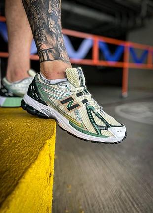 Мужские кроссовки new balance 1906r белые удобные легкие кроссы ньюбики кожа/сетка 38