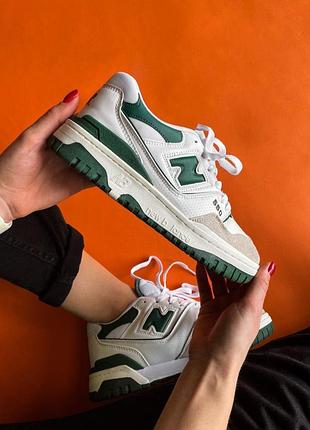 Жіночі кросівки new balance 550 білі стильні для жінок повсякденні ньюбики