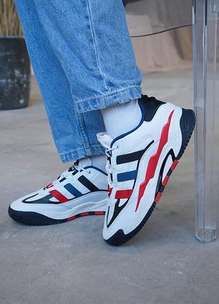 Мужские кроссовки adidas niteball для мужчин белые адики повседневные удобные стильные