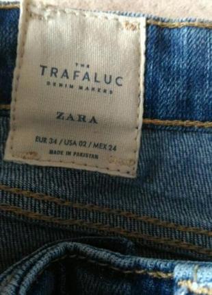 Джинси zara рвані розмір на етикетці євро 34, usa 02, mex 247 фото