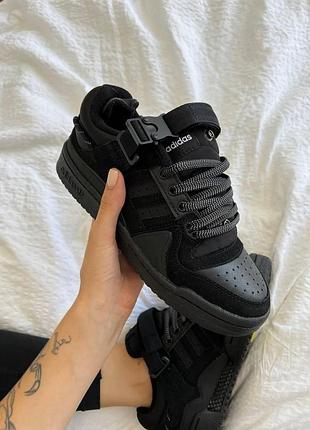 Кроссы adidas forum x bad bunny для мужчин удобные легкие форумы черные 39