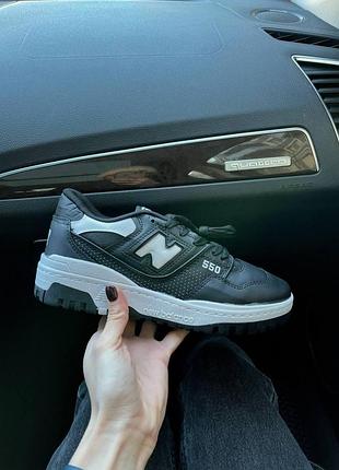 Жіночі кросівки new balance 550 зелені шкіряні для жінок стильні ньюбики повсякденні