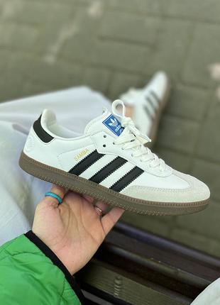 Чоловічі кросівки adidas samba кроси адідас самба ізики для чоловіків зручні замшеві легкі білі
