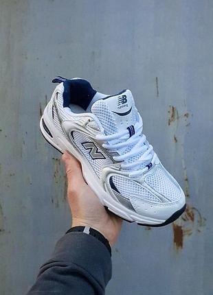 Кросівки new balance 530 шкіряні білі для жінок стильні повсякденні