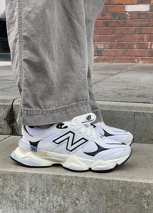 Жіночі кросівки new balance 9060, біло-сірі стильні спортивні кроси нью баланс