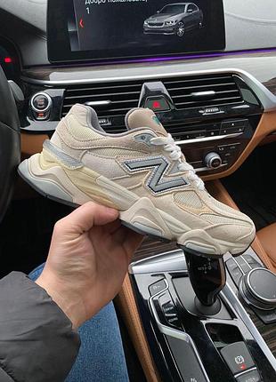 Кроссовки new balance 9060 бежевые женские, идеальная обувь от нью баланс 39