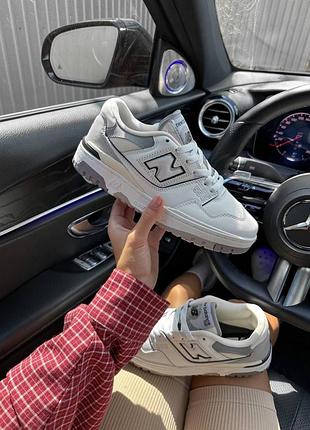Жіночі кросівки new balance 550 білі для жінок стильні ньюбики повсякденні