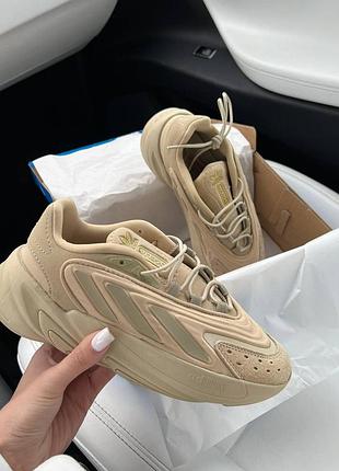 Женские кроссовки adidas ozweego adiprene кроссы адидас для женщин удобные бежевые повседневные адики 39