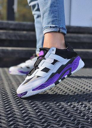 Кроссовки adidas niteball для мужчин удобные кеды адики кожа серые 43