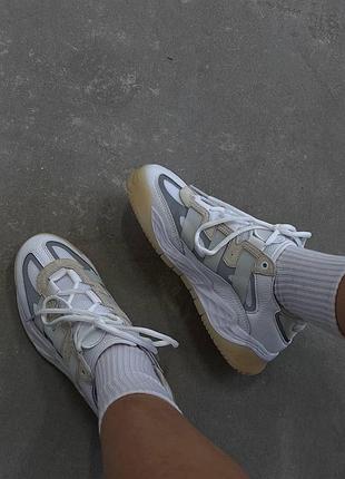 Жіночі кросівки adidas niteball кроси адідас найтбол для жінок зручні білі шкіра повсякденні адіки