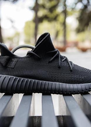 Мужские кроссовки adidas yeezy boost черные текстиль изики для мужчин адики легкие удобные повседневные