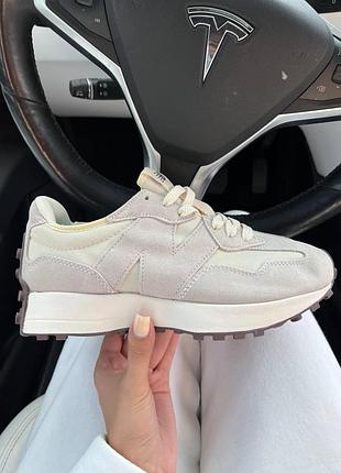 Жіночі кросівки new balance 327 сірі замшеві для жінок стильні повсякденні