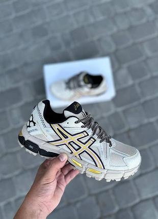 Сірі чоловічі кросівки asics gel-kahana кроси асикс для чоловіків асикси гель кахана легкі зручні текстиль