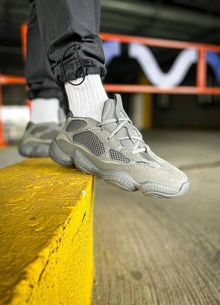 Adidas yeezy 500 для мужчин изики серые легкие удобные кроссы 42