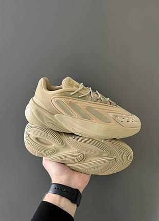 Жіночі кросівки adidas ozweego adiprene кроси адідас для жінок абіки зручні повсякденні шкіра бежеві 38