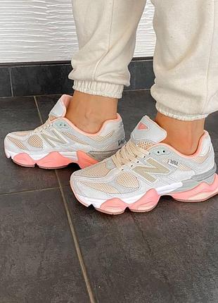 Кросівки жіночі new balance 9060 pink, найкращі рожеві спортивні кроси нью баланс