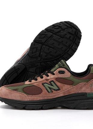 Мужские кроссовки new balance 993 коричневые, удобные и стильные для повседневной носки нью баланс 993 45
