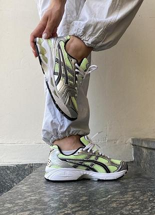 Asics gel-kayano 14 мужские silver/green кроссовки с амортизацией и защитой стопы асикс 37