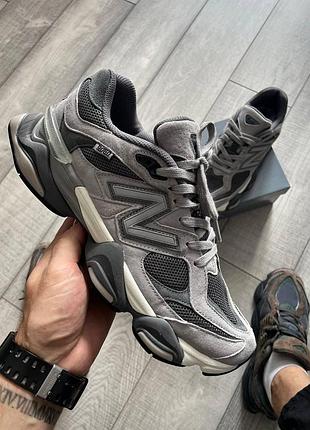 Замшевые женские кроссовки new balance 9060, качественные нью беланс кроссы серого цвета для женщин 38