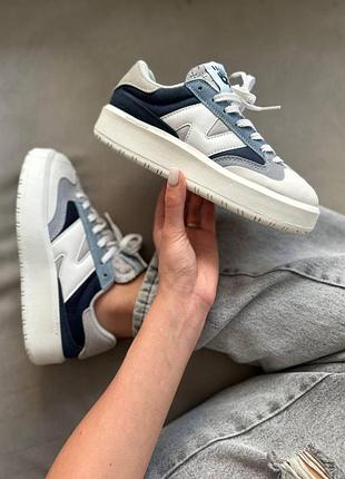 Жіночі кросівки new balance ct302 white blue, трендові та легкі кроси для активних жінок нью беланс