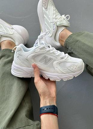 Жіночі шкіряні кросівки new balance 530 білі для жінок стильні повсякденні