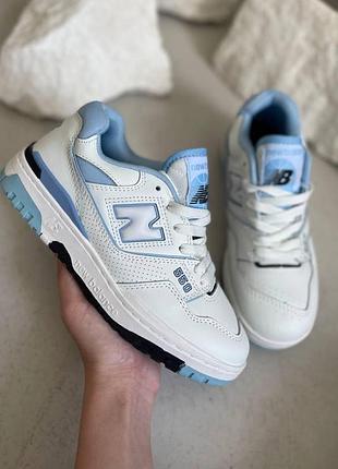 Кросівки new balance 550 білі стильні повсякденні для жінок ньюбики