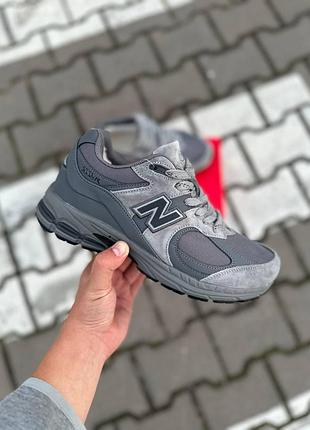 New balance зимние замшевые серые утепленные для мужчин на зиму