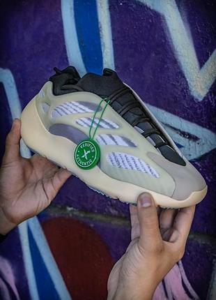 Женские кроссовки adidas yeezy boost 700 v3 белые адидас изи 700, кроссы изики для женщин трендовые