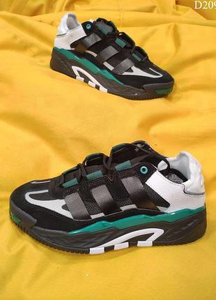 Кроссовки adidas niteball черные для мужчин удобные кеды адики кожа 37
