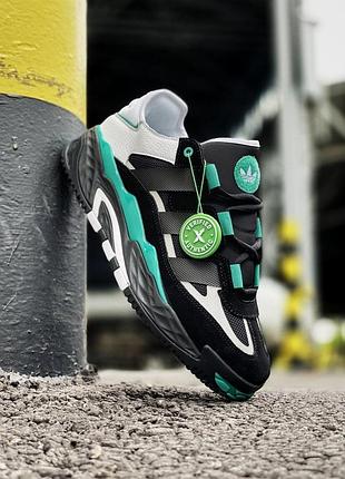 Кроссовки adidas niteball черные для мужчин кеды адики удобные кожа 38