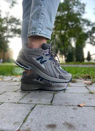 Кроссовки new balance 1906d с кожей/сеткой для мужчин серые удобные легкие ньюбики 45