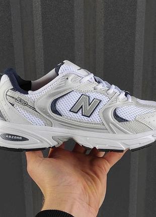 Кросівки new balance 530 з сіткою білі для жінок стильні