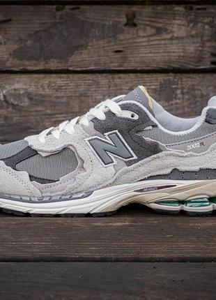 Женские кроссовки new balance 2002r серые, универсальный стиль для повседневного ношения нью баланс 2002r 37