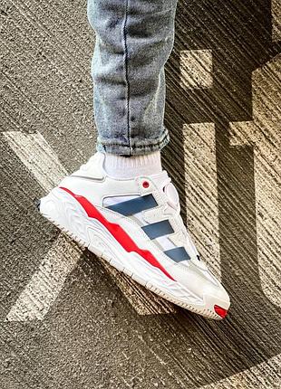 Кеды adidas niteball белые для мужчин удобные текстиль/кожа 44