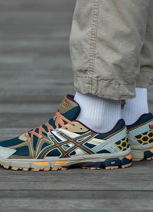 Мужские кроссовки asics gel-kahana 8 кроссы асикс кахана 8 удобные легкие серые кожа ткань для мужчин 43