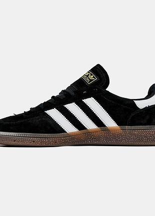 Мужские кроссовки adidas spezial черные кеды адики удобные замша